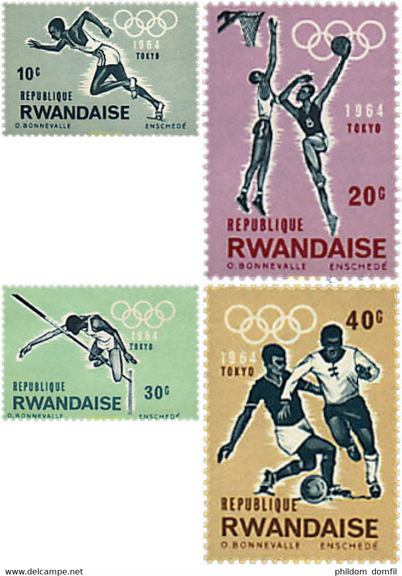 688749 MNH RUANDA 1964 18 JUEGOS OLIMPICOS VERANO TOKIO 1964 - 1962-1969