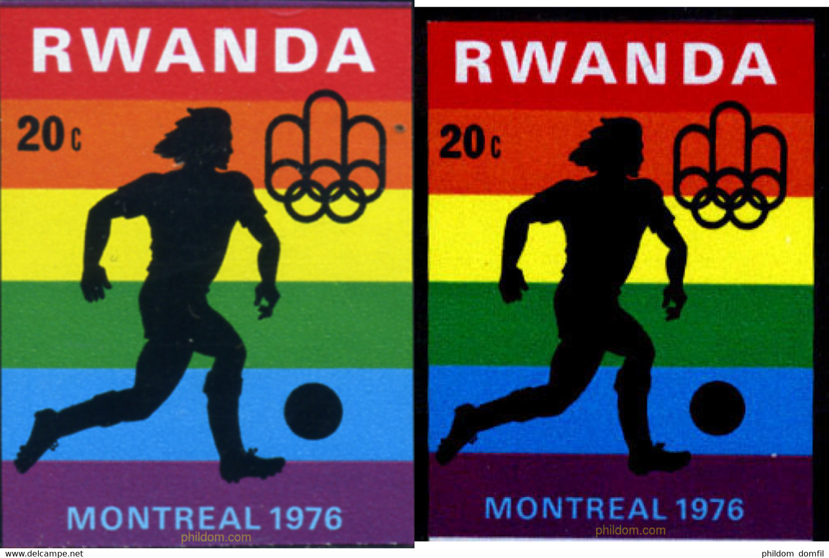 222014 MNH RUANDA 1976 21 JUEGOS OLIMPICOS VERANO MONTREAL 1976 - 1970-1979