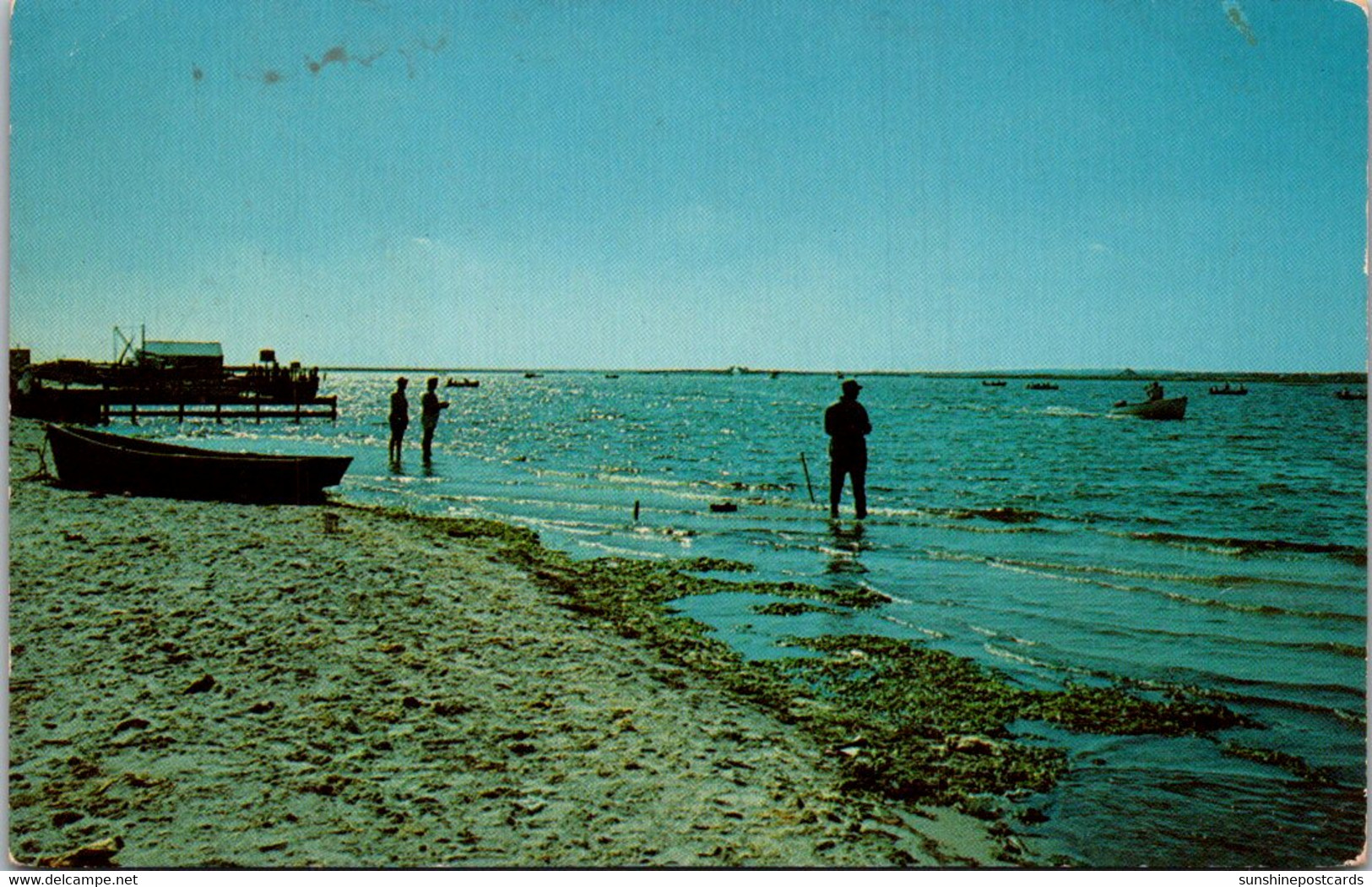 New York Long Island Hampton Bays View Of Shinnecock Bay Fishing Scene - Long Island