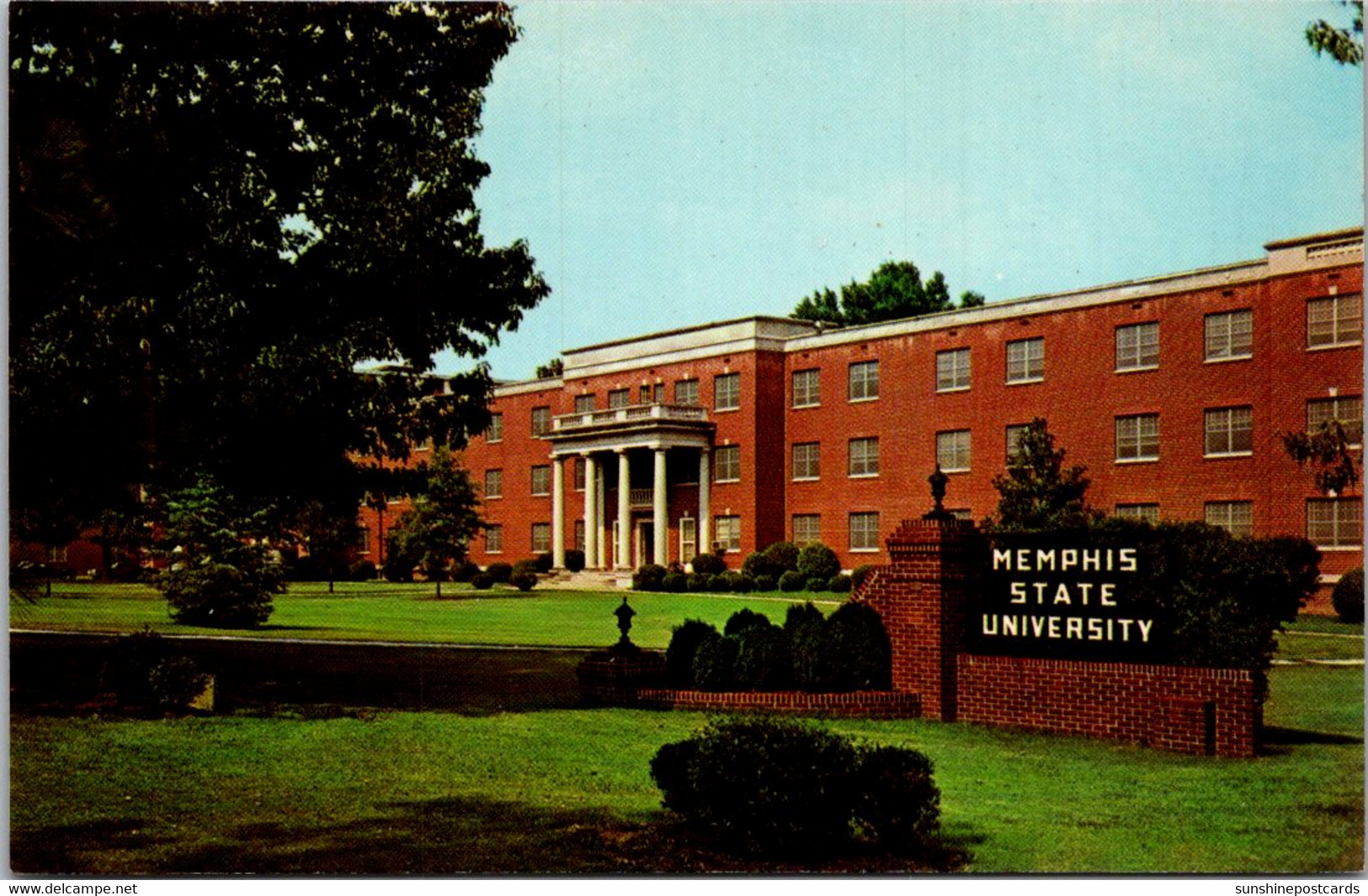 Tennessee Memphis Campus Entrance And Mynders Hall West Dormitory Memphis State University - Memphis