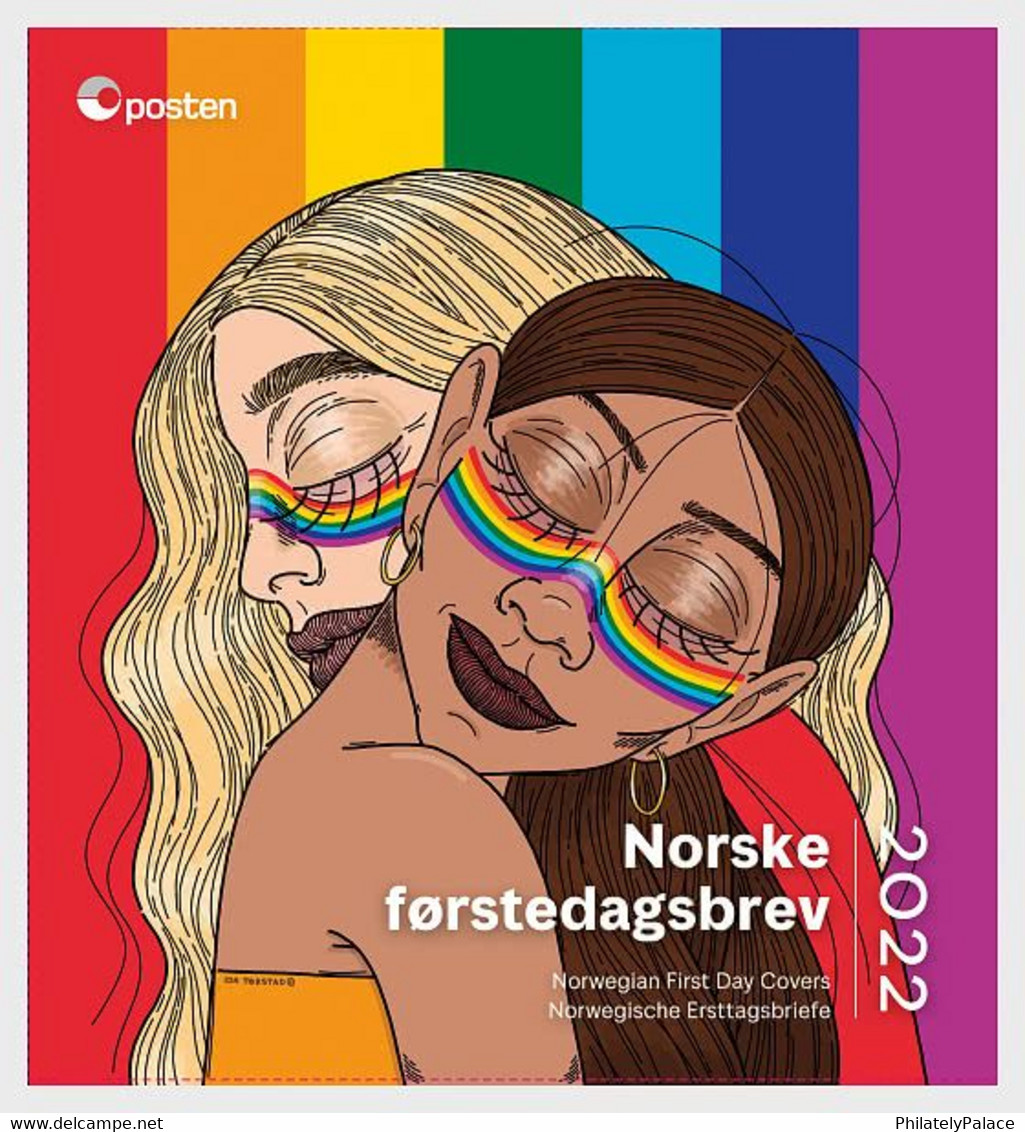 NORWAY New *** 2022 FDC Year Set - Annual Product ,Year Pack ,LGBT LGBTQ FDC (**) All Topics - Lettres & Documents