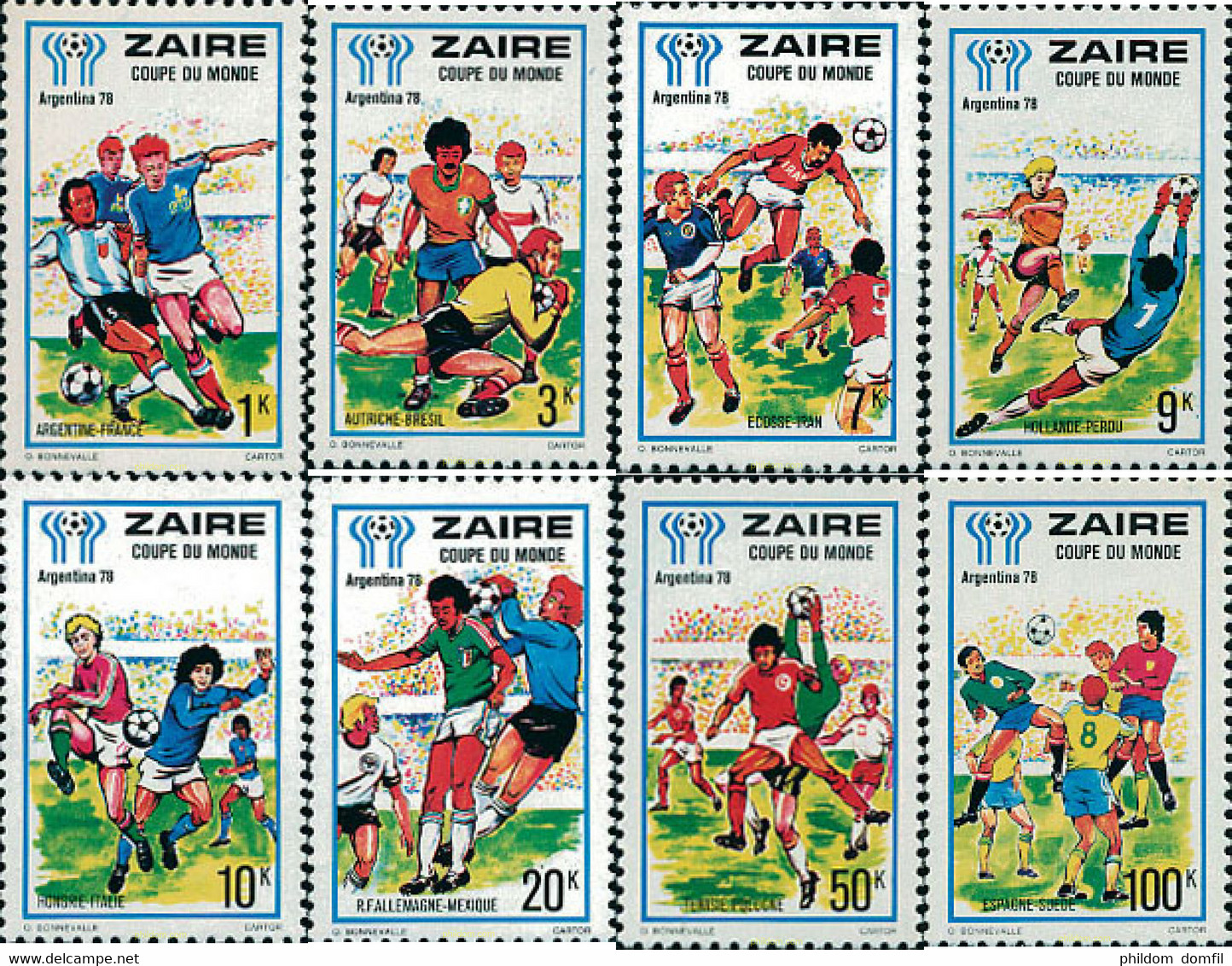 34290 MNH ZAIRE 1978 COPA DEL MUNDO DE FUTBOL. ARGENTINA-78 - 1971-1979