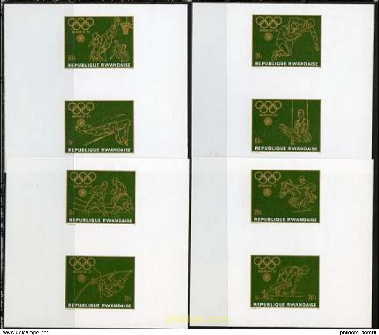 221553 MNH RUANDA 1971 20 JUEGOS OLIMPICOS VERANO MUNICH 1972 - 1970-1979