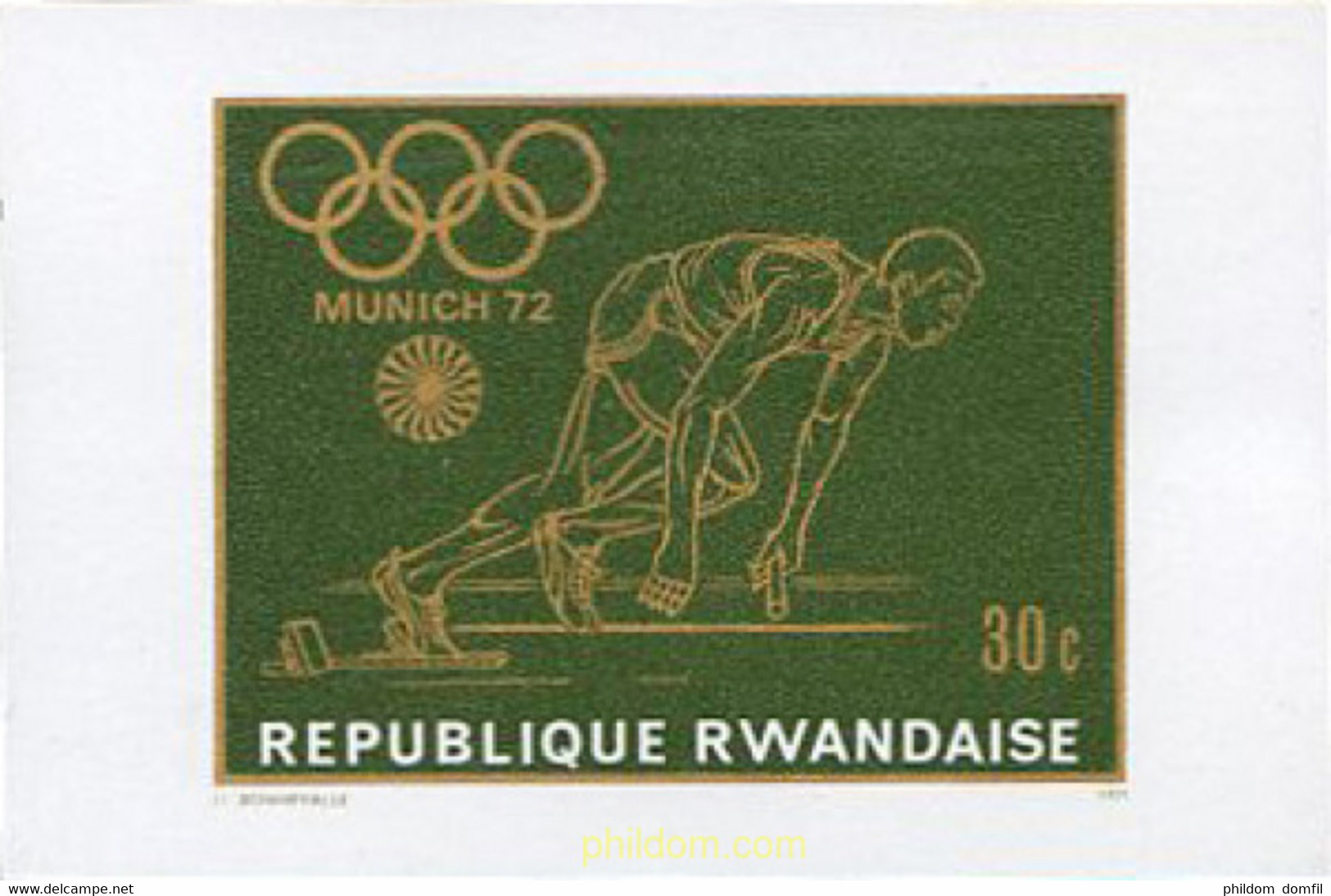 221629 MNH RUANDA 1971 20 JUEGOS OLIMPICOS VERANO MUNICH 1972 - 1970-1979