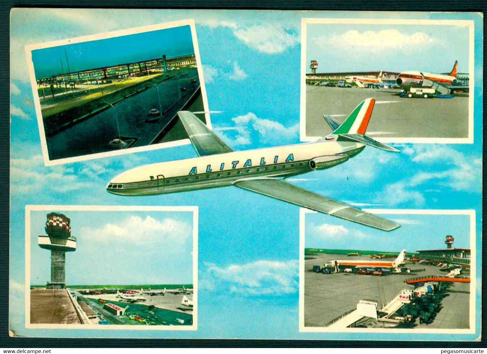 CLF303 - FIUMICINO AEROPORTO INTERCONTINENTALE DI ROMA LEONARDO DA VINCI 1965 AEREO PLANE AVION AIRPLANE - Fiumicino