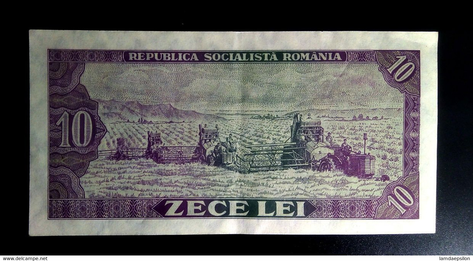 A7 ROUMANIE   BILLETS DU MONDE   ROMANIA  BANKNOTES  10  ZECE LEI 1966 - Roemenië