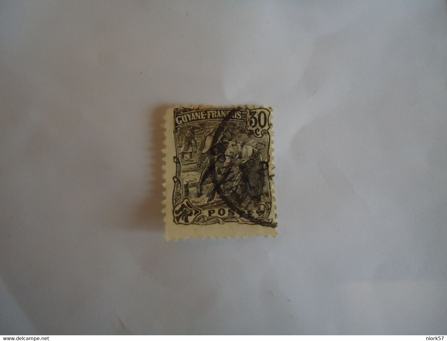 GUIANA FRENCH USED   STAMPS   GOLD WASHER - Other & Unclassified