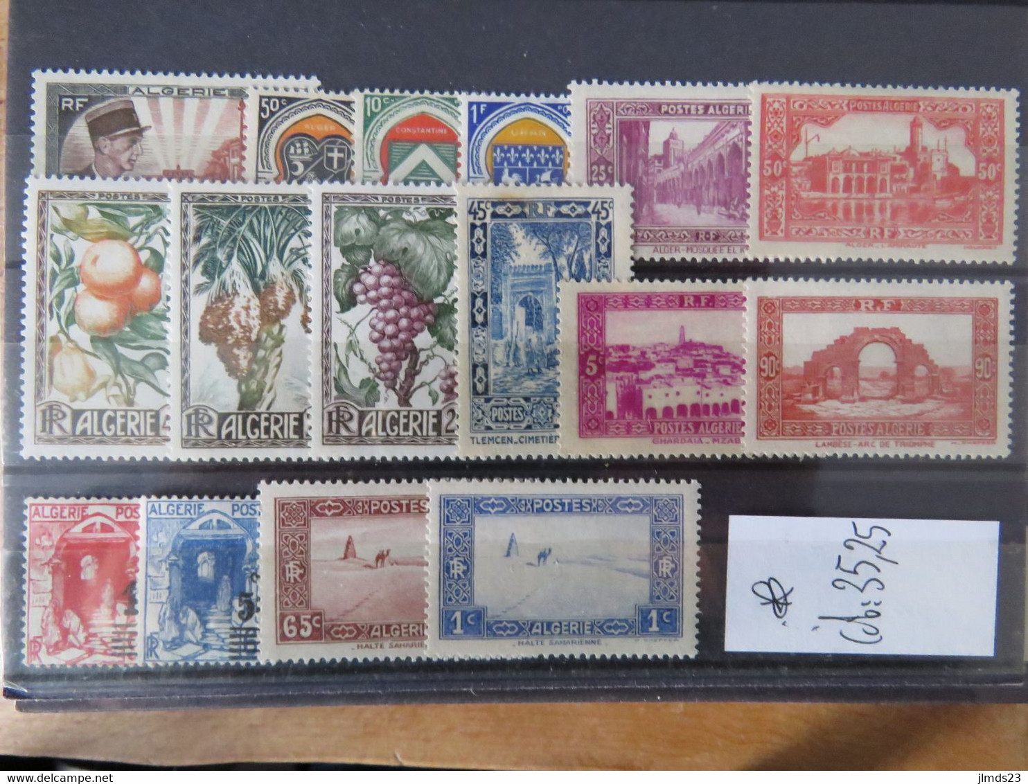 FRANCE, EX COLONIE ALGERIE, LOT NEUF* CHARNIERE A 3 €, COTATION : 35,25 € - Collections, Lots & Séries