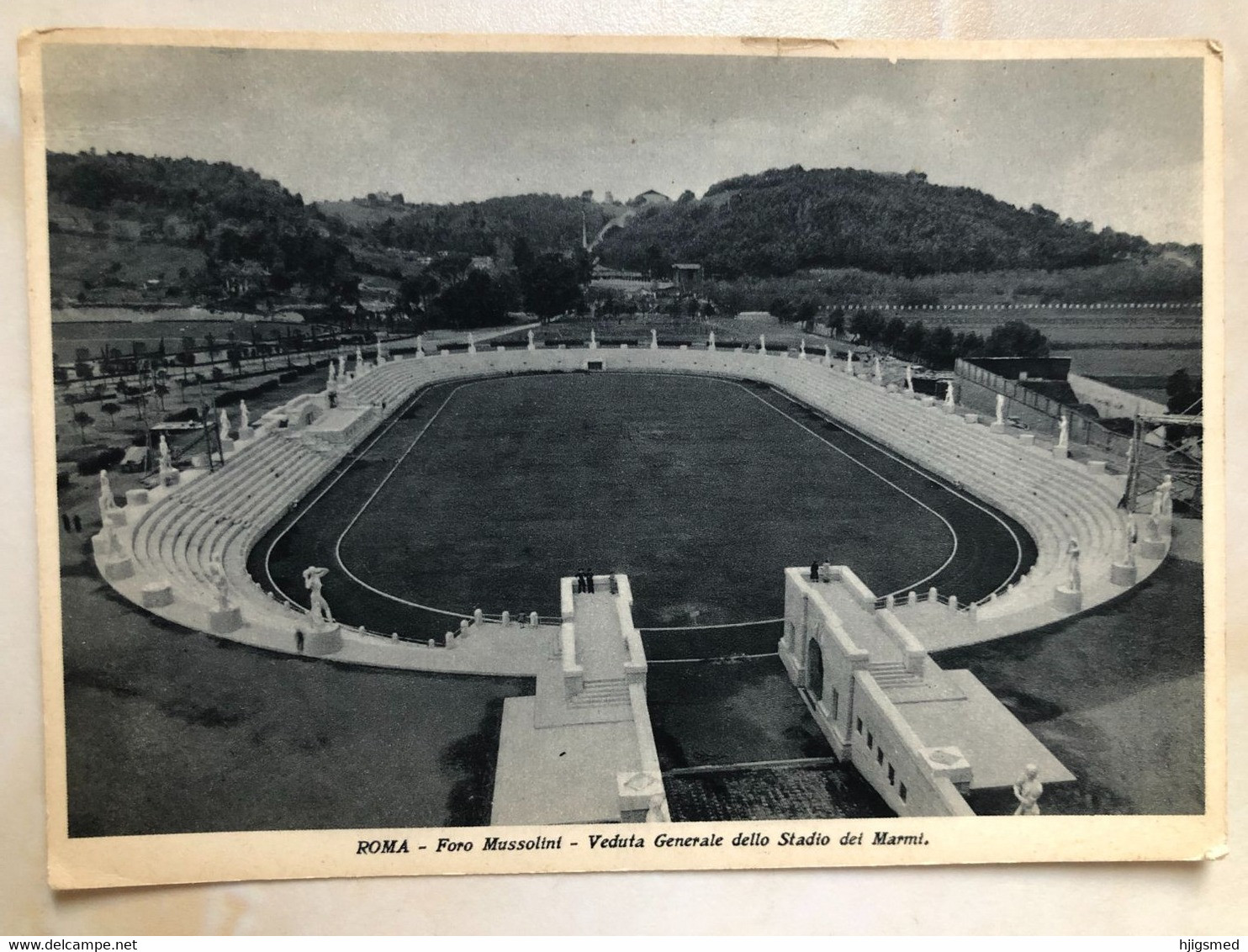 Italy Italia Italie Roma Rome Lazio Foro Mussolini Stadio Stadium Dei Marmi Sport Field M0509 Post Card POSTCARD - Estadios E Instalaciones Deportivas