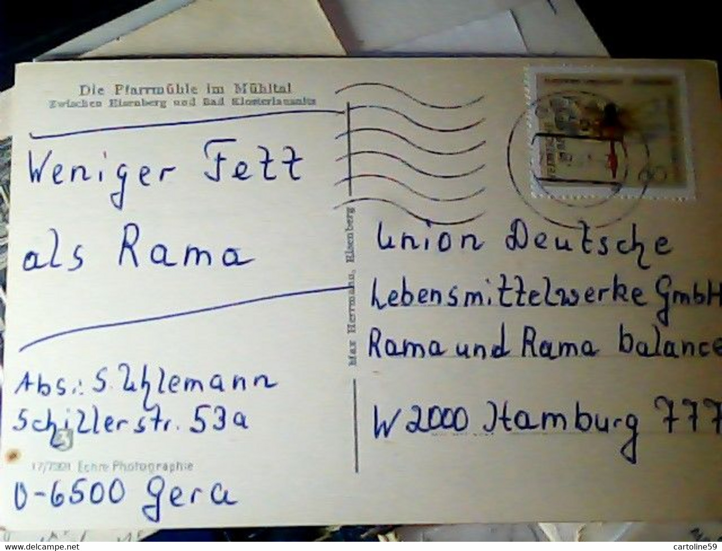 GERMANY  ALLEMAGNE DEUTSCHLAND EISENBERG - Thür. - PFARRMÜHLE Im MÜHLTAL 1930 VB1991 IZ4353 - Eisenberg