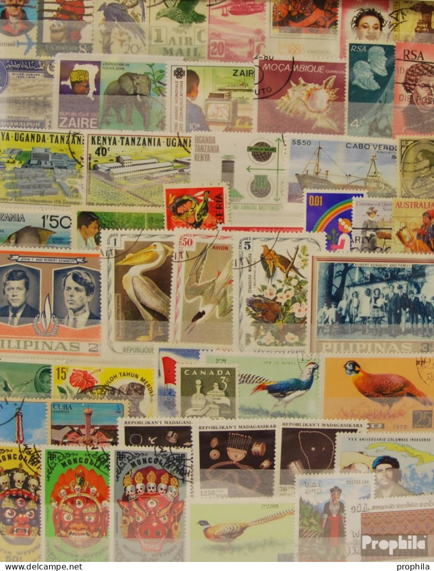 Alle Welt 10.000 Verschiedene Marken  Übersee - Lots & Kiloware (mixtures) - Min. 1000 Stamps