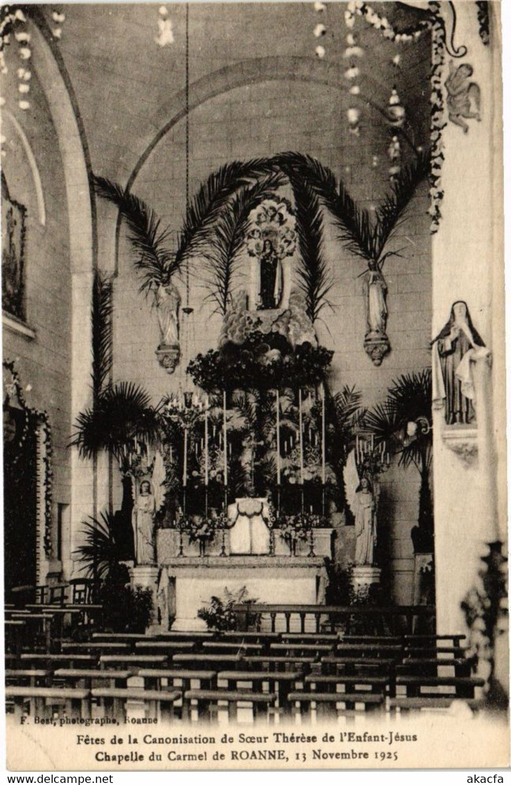 CPA Fétes De La Canonisation De Soeur-Chapelle Du Carmel De ROANNE (263340) - Roanne