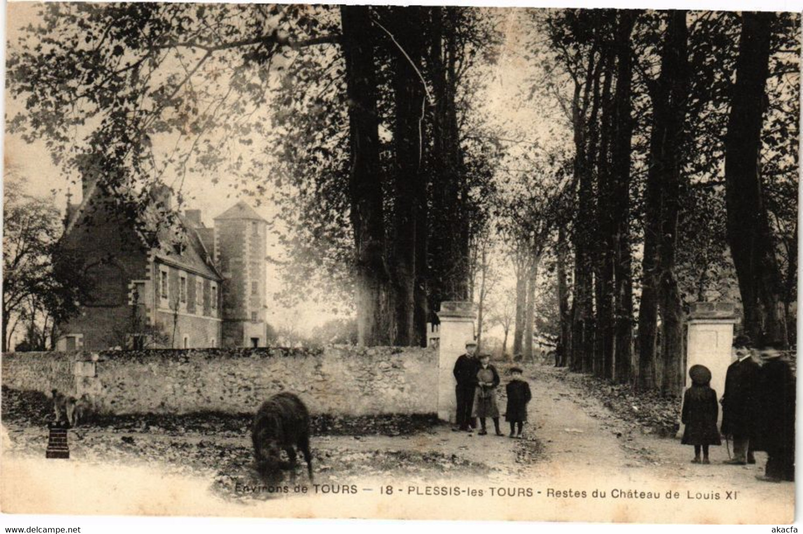 CPA Env. De TOURS-PLESSIS-les-TOURS - Restes Du Chateau De Louis XI (227170) - La Riche