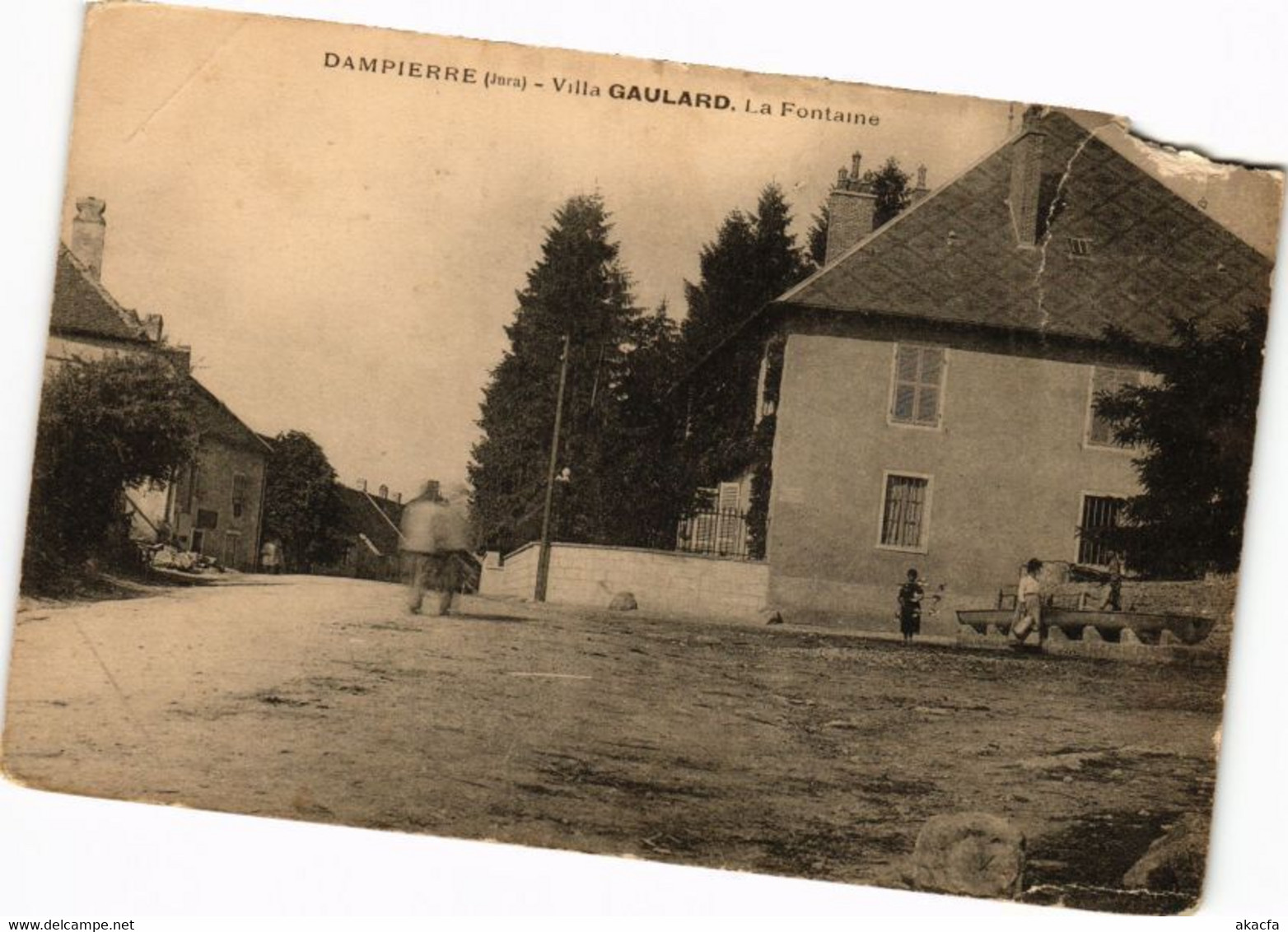 CPA DAMPIERRE-Villa GAULARD. La Fontaine (263865) - Dampierre