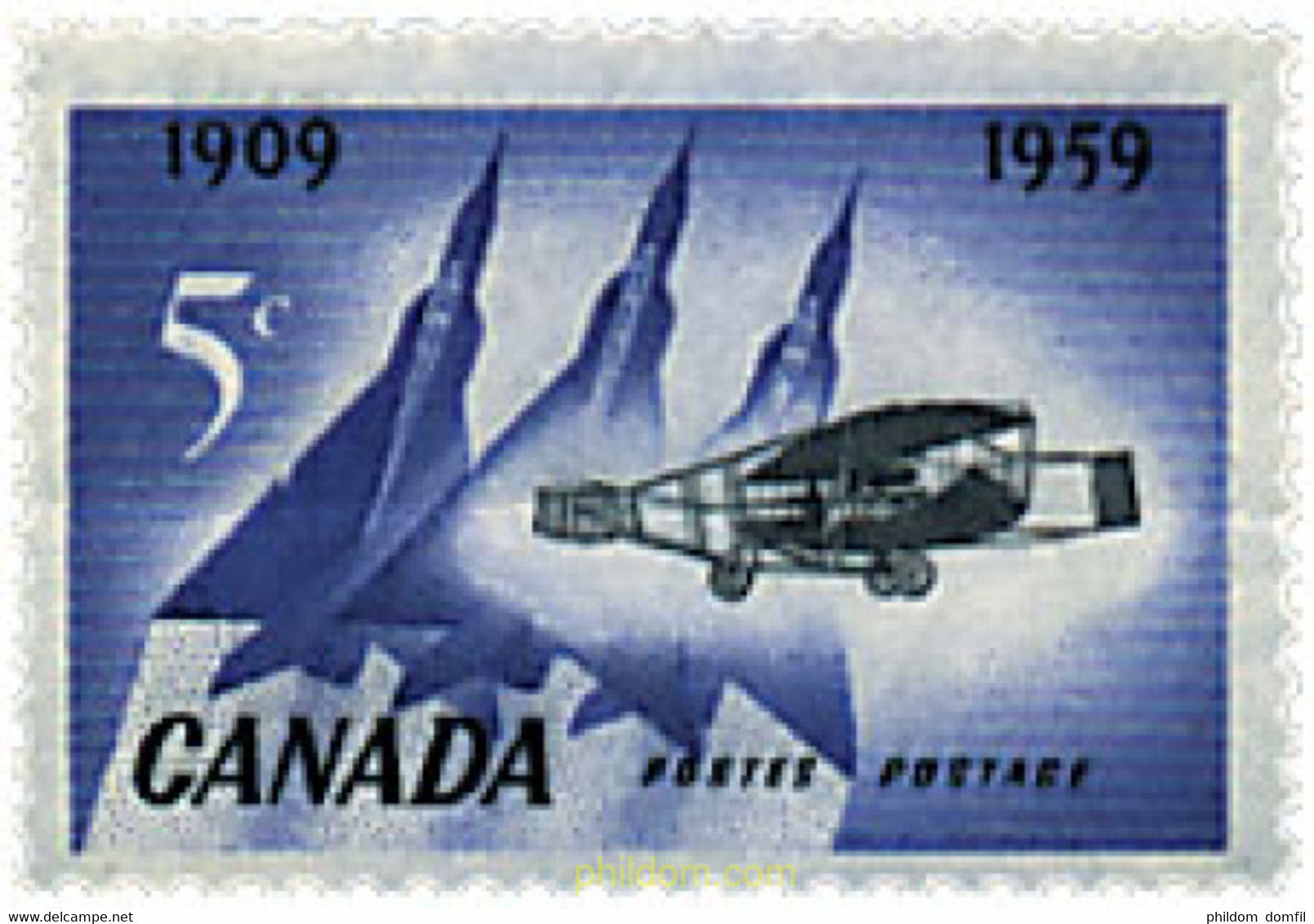 27824 MNH CANADA 1959 PIONERO DE LA AVIACION - 1952-1960