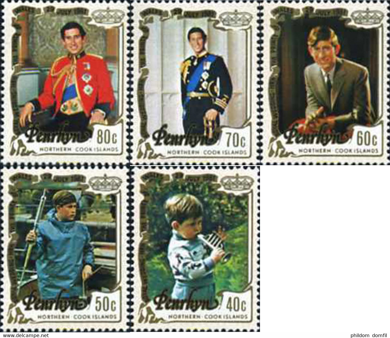 54893 MNH PENRHYN 1981 BODA DEL PRINCIPE CARLOS Y LADY DIANA SPENCER - Penrhyn