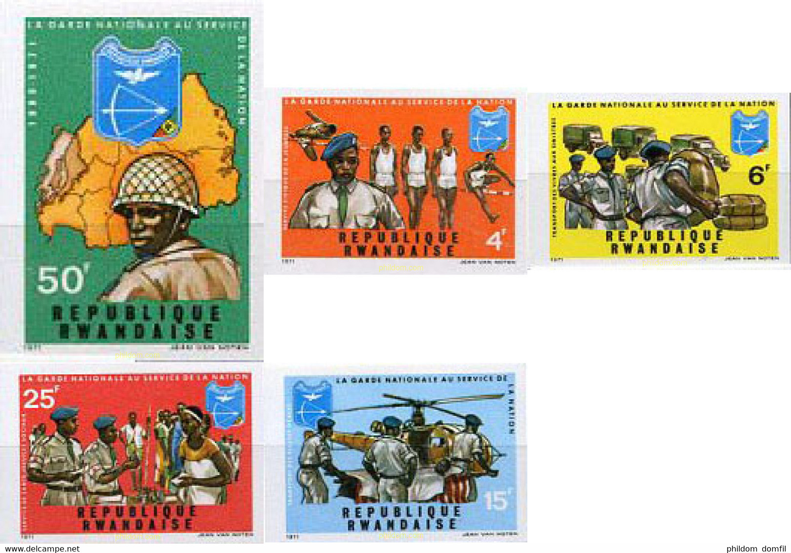 18946 MNH RUANDA 1972 LA GUARDIA NACIONAL AL SERVICIO DE LA NACION - 1970-1979