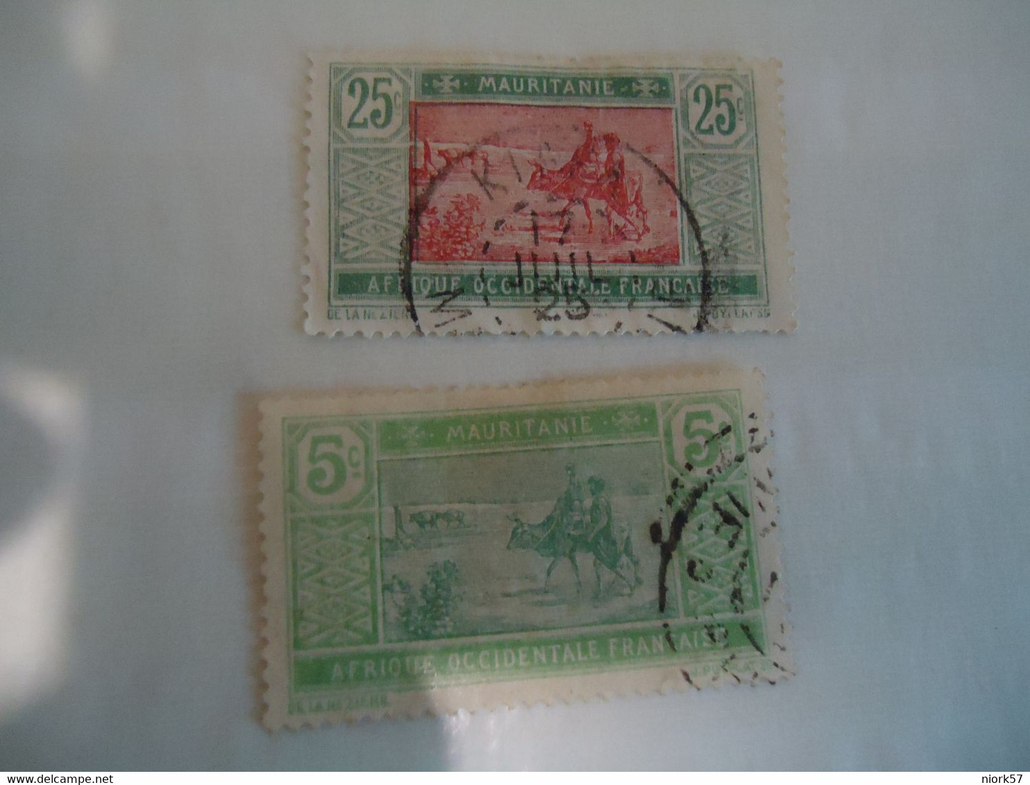 MAURITANIA  FRANCE  COLONIES USED  STAMPS CAMELS WITH POSTMARK - Sonstige & Ohne Zuordnung