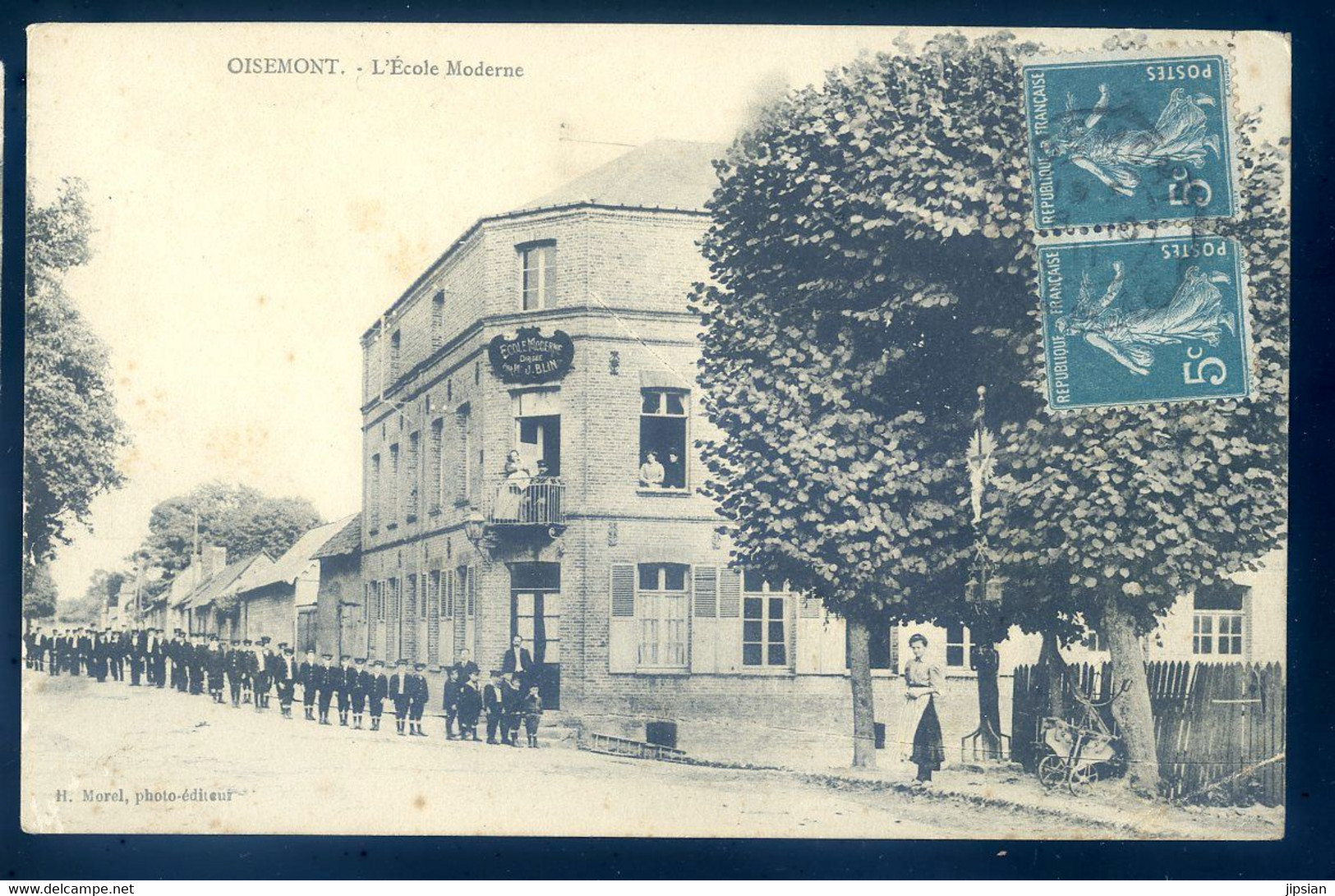 Cpa Du 80  Oisemont  L' école Moderne  AOUT22-34 - Oisemont