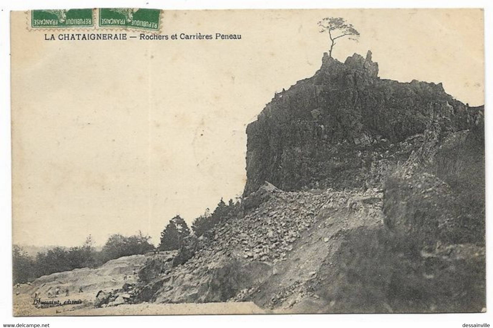 VENDEE  LA CHATAIGNERAIE - Rochers Et Carrières Peneau - La Chataigneraie