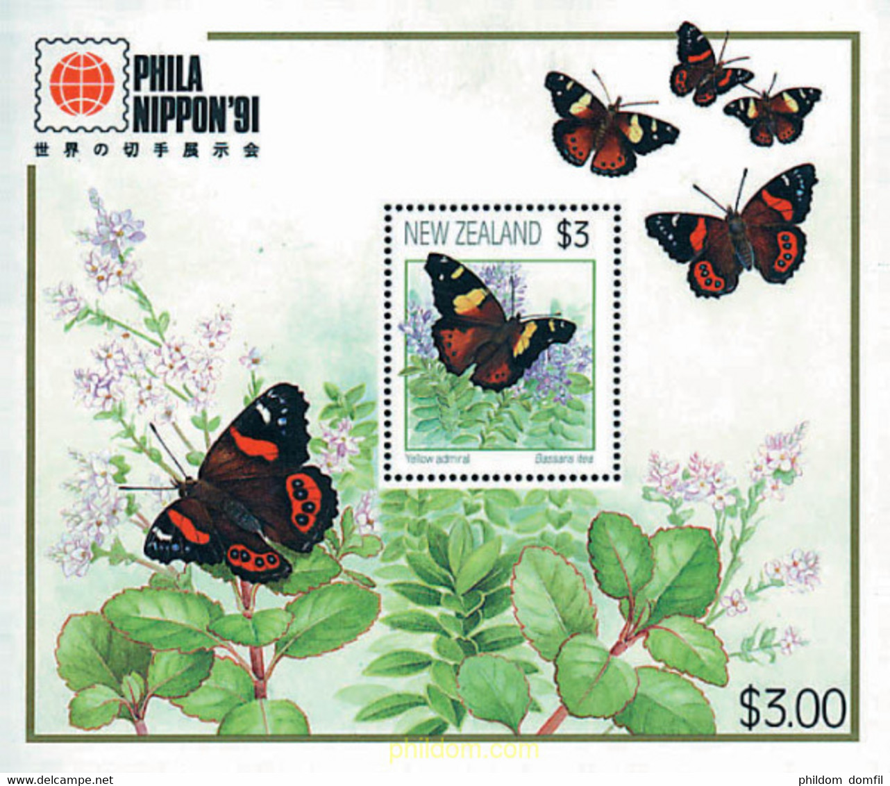 349124 MNH NUEVA ZELANDA 1991 PHILANIPPON 91. EXPOSICION FILATELICA INTERNACIONAL - Abarten Und Kuriositäten