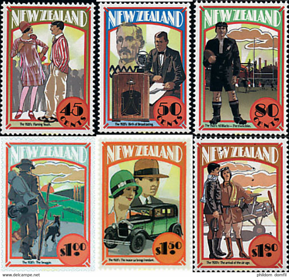 45466 MNH NUEVA ZELANDA 1992 LA NUEVA ZELANDA DE LOS AÑOS 20 - Abarten Und Kuriositäten