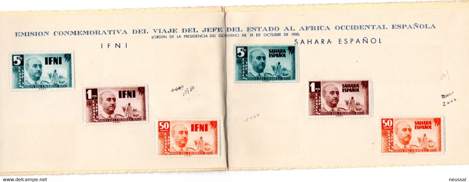 Carnet Territorios De Ifni Y Sahara De 1951 - Ifni