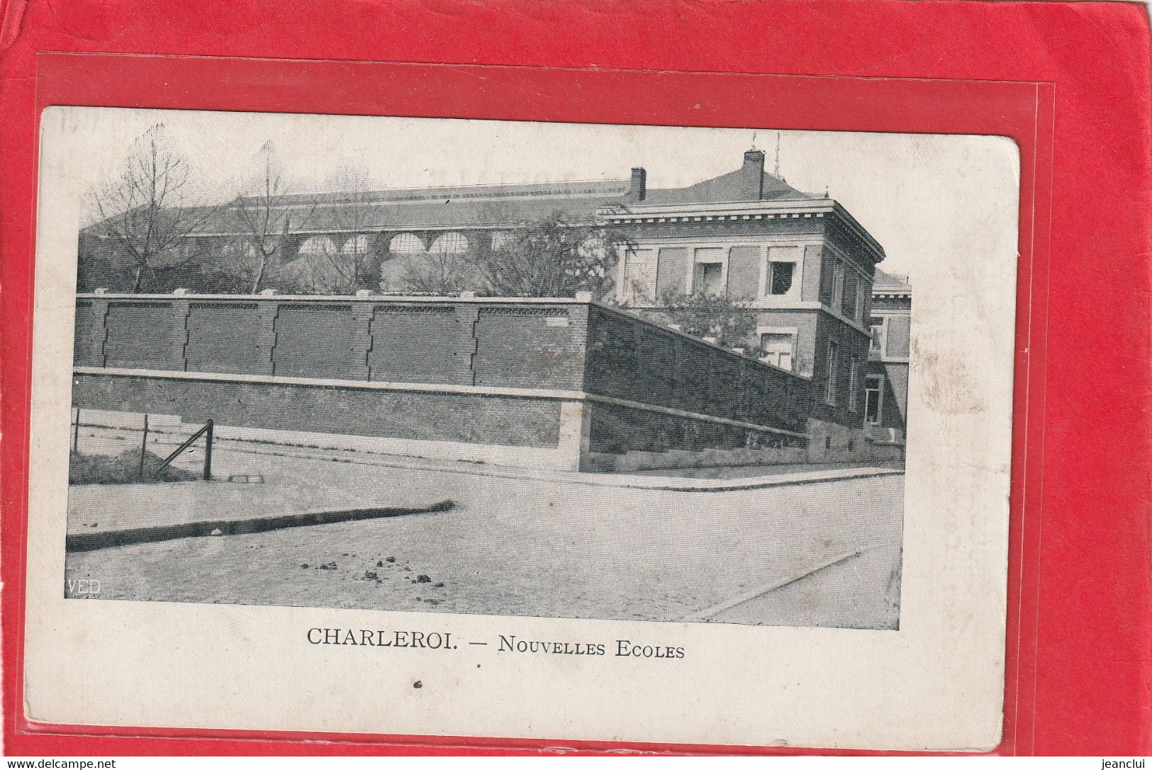 CHARLEROI - NOUVELLES ECOLES + PUB " CHOCOLAT DES CHARTREUX  Depot : Confiserie DUCARDON MONS "  2 SCANES - Charleroi