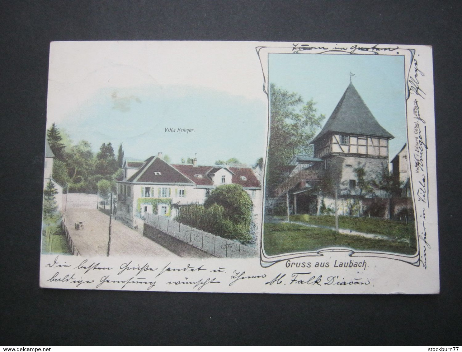 LAUBACH , Villa Krieger, Schöne Karte  Um 1905 - Laubach