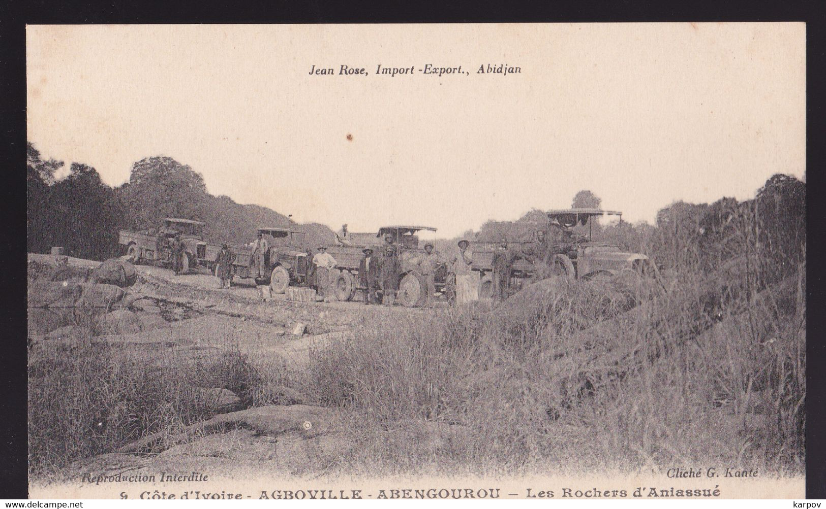 CPA - COTE D'IVOIRE - AGBOVILLE - ABENGOUROU - LES ROCHERS D'ANIASSUÉ - Côte-d'Ivoire