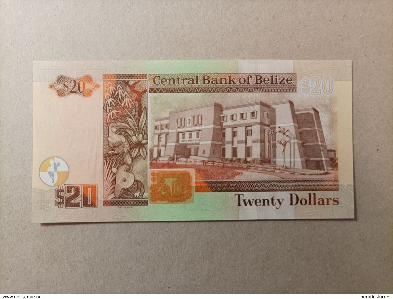 Billete De Belize De 20 Dolares, Año 2012, Conmemorativo Del 30 Aniversario Del Banco Central, UNC - Belice