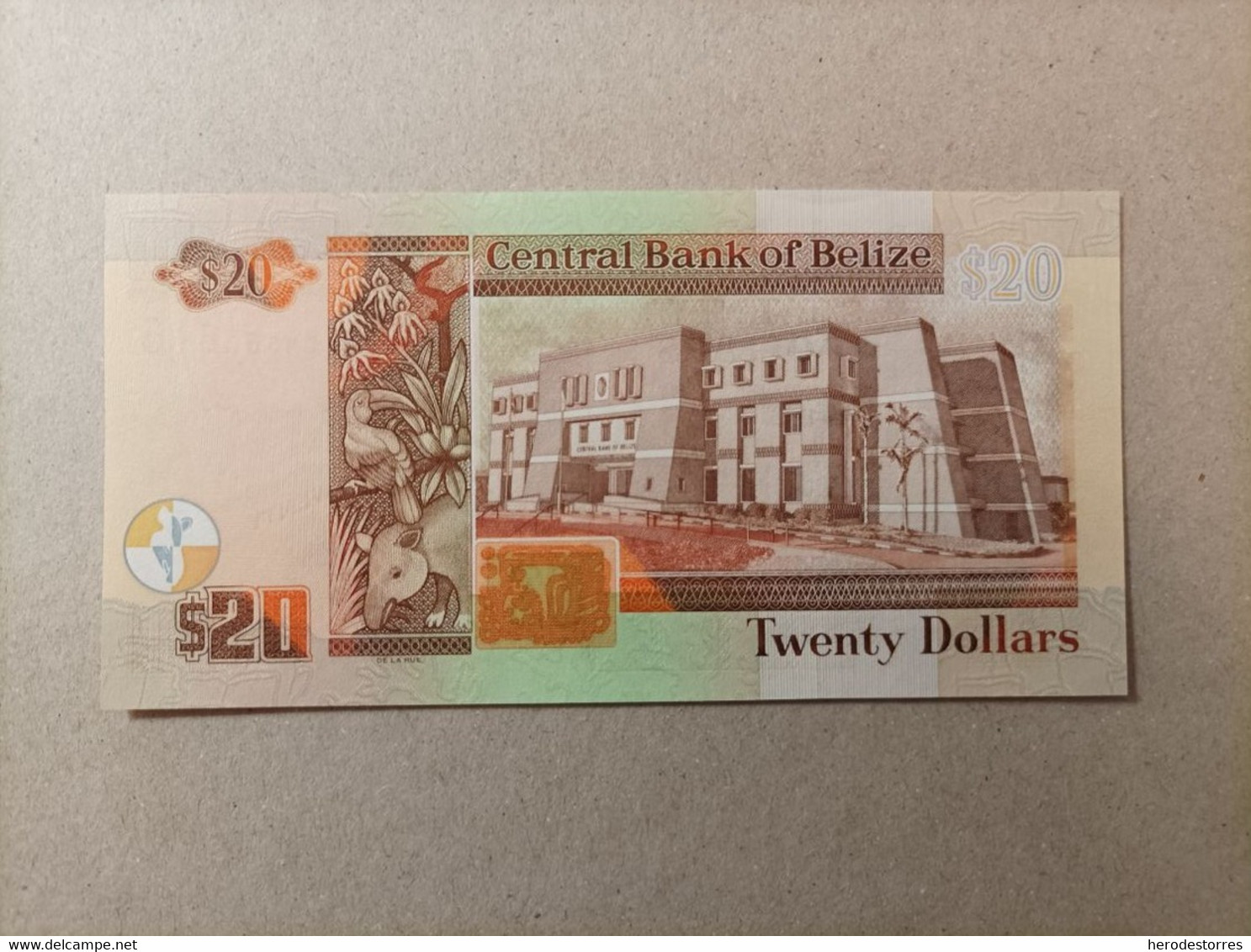 Billete De Belize De 20 Dolares, Año 2012, Conmemorativo Del 30 Aniversario Del Banco Central, UNC - Belize
