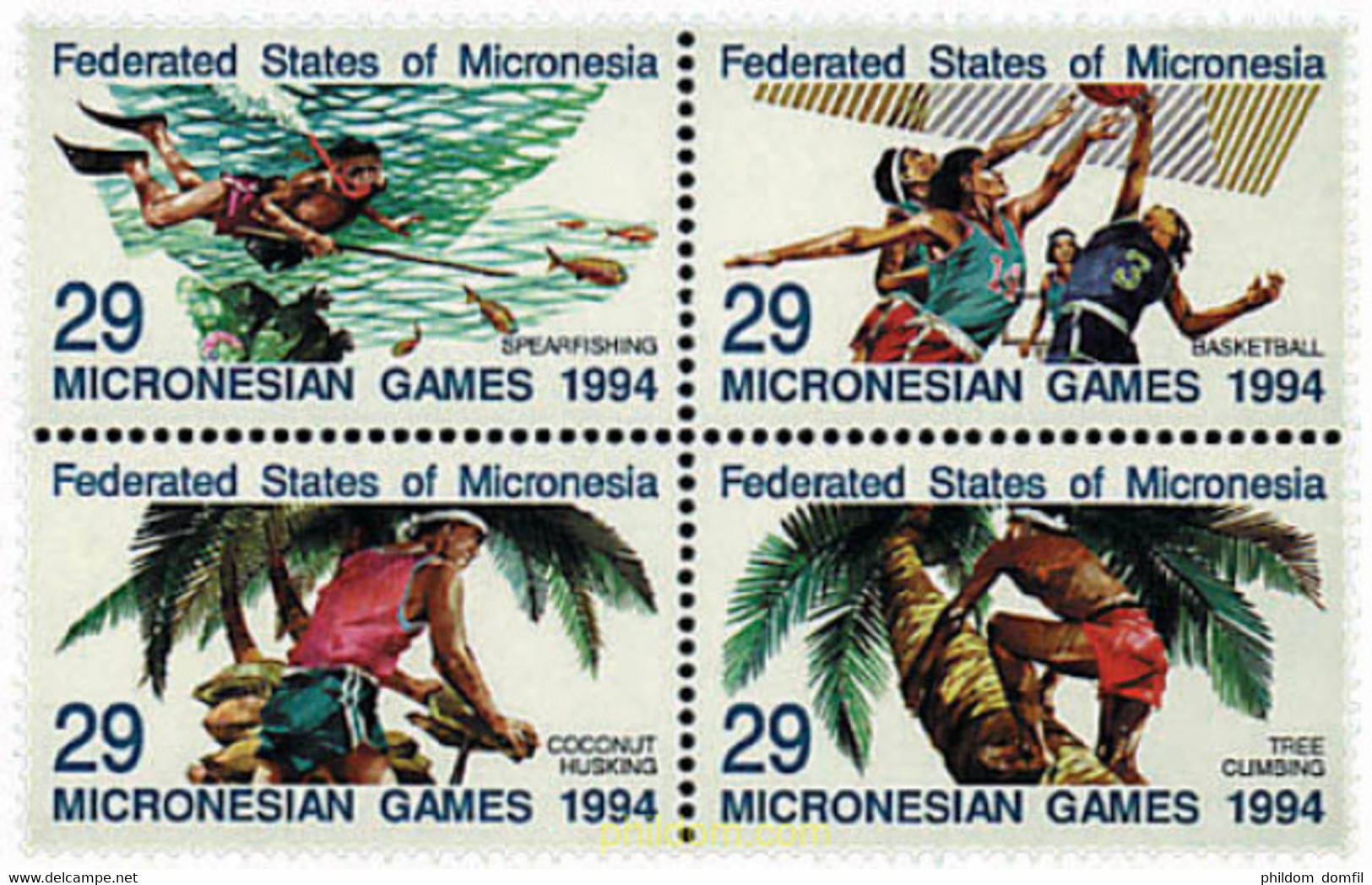 6139 MNH MICRONESIA 1994 JUEGOS POPULARES - Diving