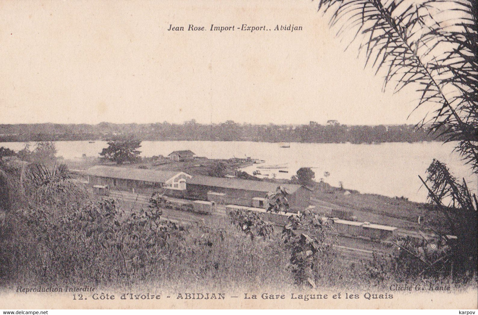 CPA - COTE D'IVOIRE -  ABIDJAN - LA GARE LAGUNE ET LES QUAIS - Côte-d'Ivoire