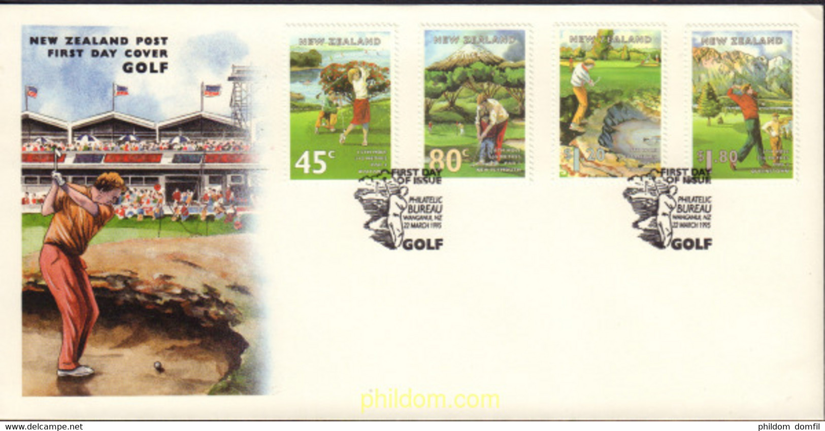 385870 MNH NUEVA ZELANDA 1995 GOLF EN NUEVA ZELANDA - Abarten Und Kuriositäten