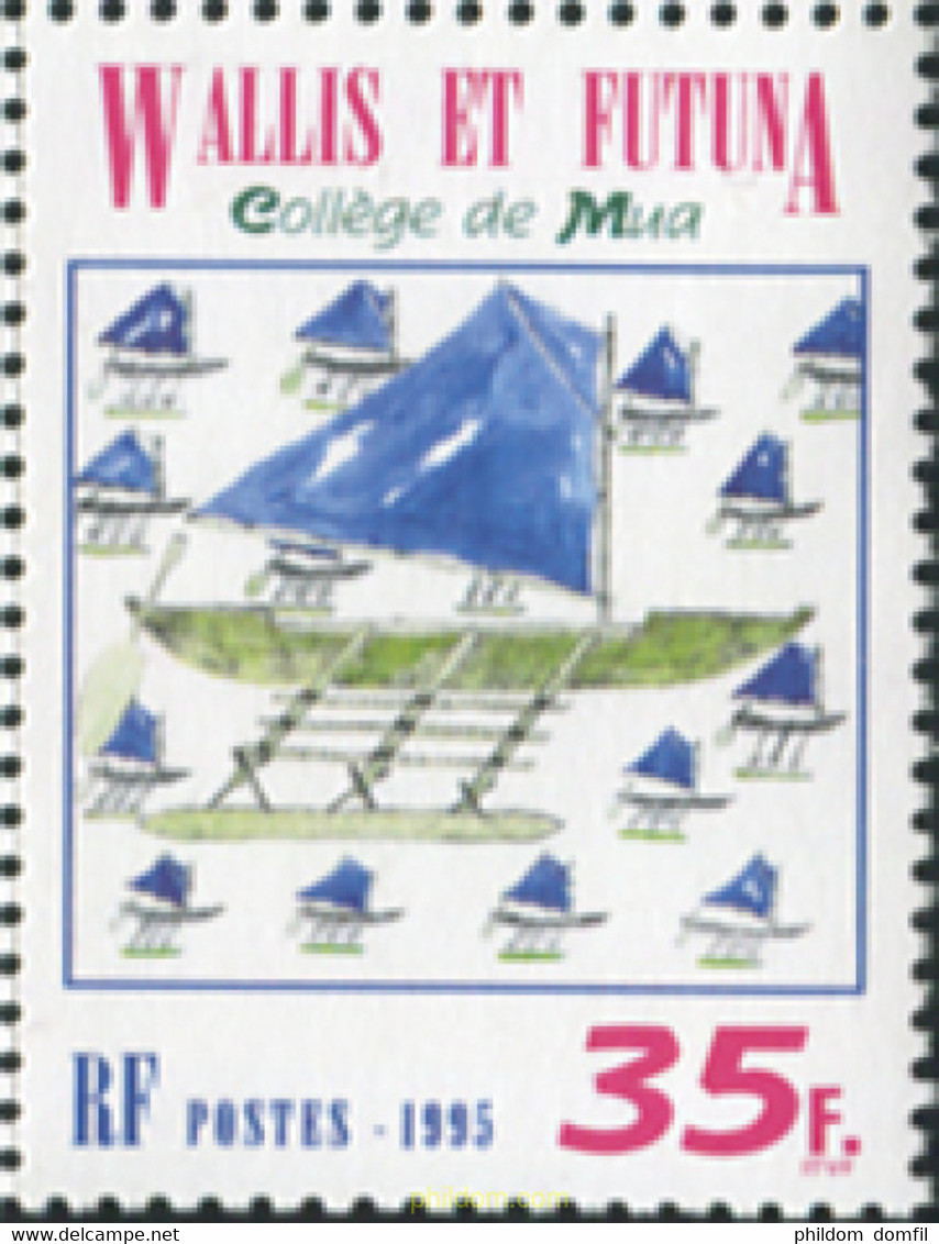 45877 MNH WALLIS Y FUTUNA 1995 COLEGIO DE MUA - Usati