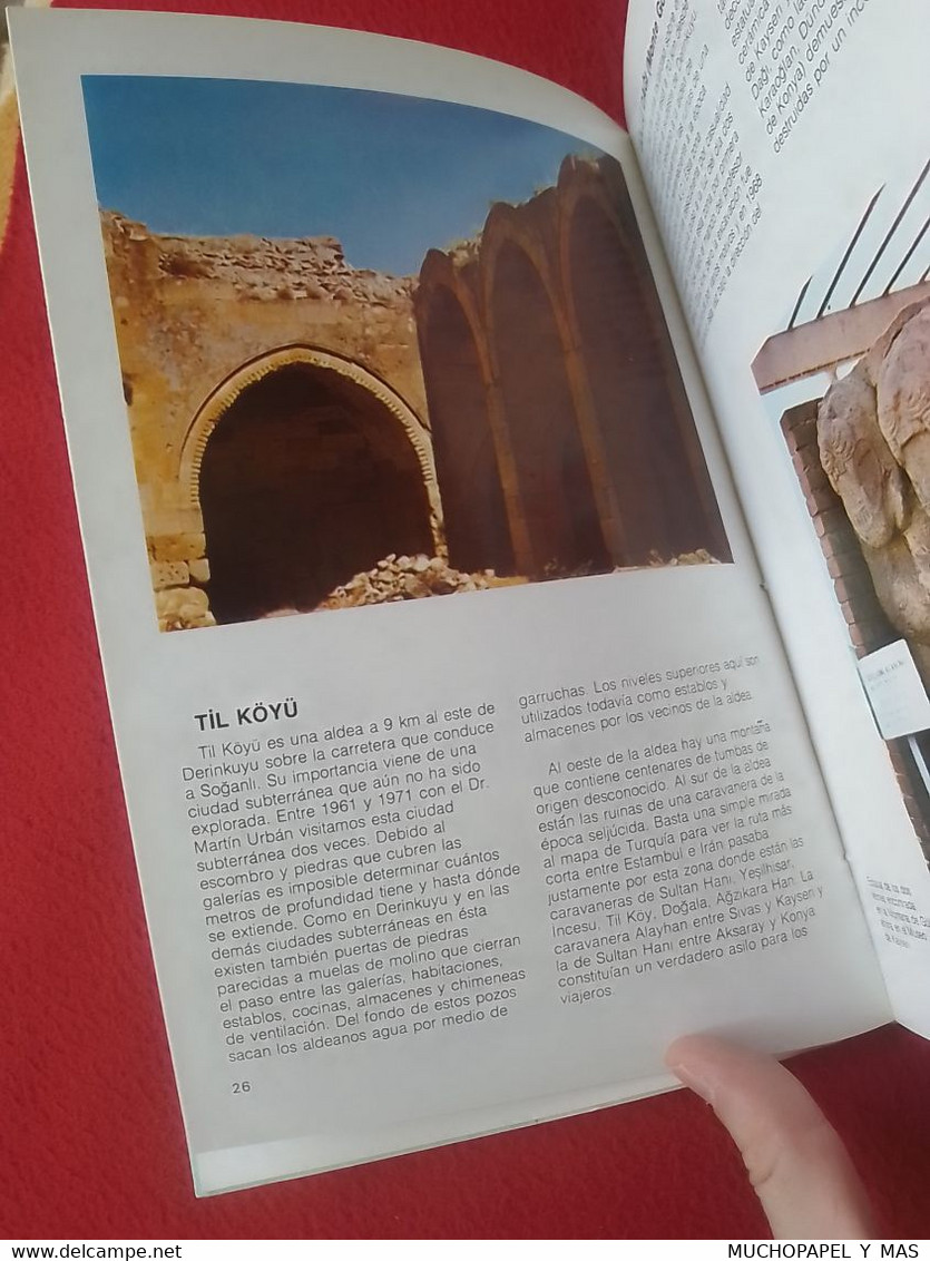 LIBRO CAPADOCIA CUNA DE LA HISTORIA, GÖREME TURQUÍA TURKEY ÖMER DEMIR, 1990, 111 PÁGINAS VER FOTOS..TURQUIE..CAPPADOCIA. - Histoire Et Art