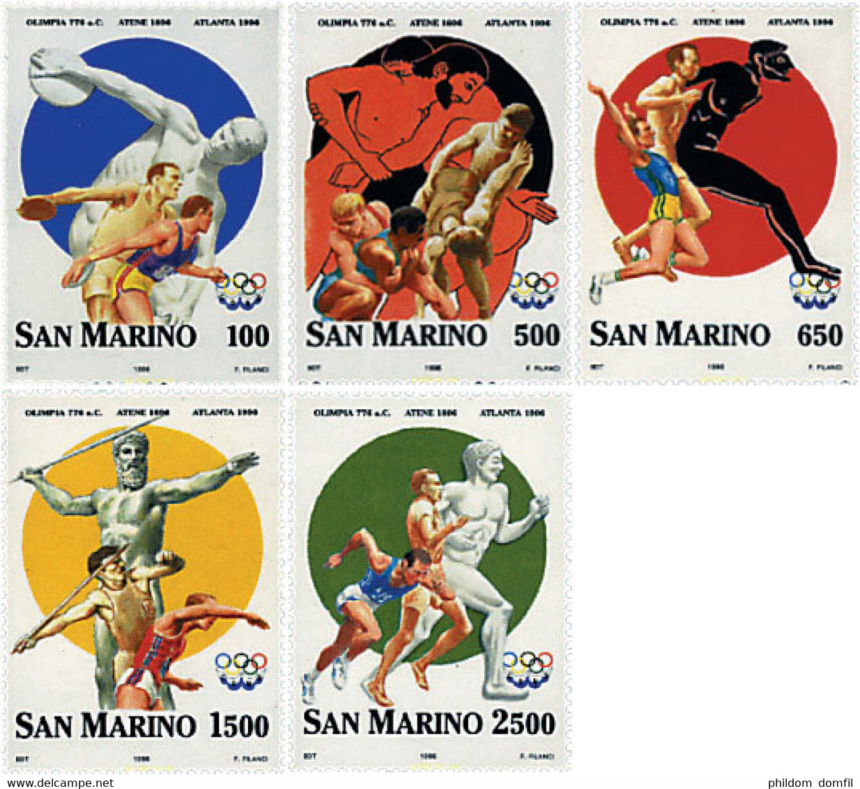 70388 MNH SAN MARINO 1996 CENTENARIO DE LOS JUEGOS OLIMPICOS - Sommer 1896: Athen