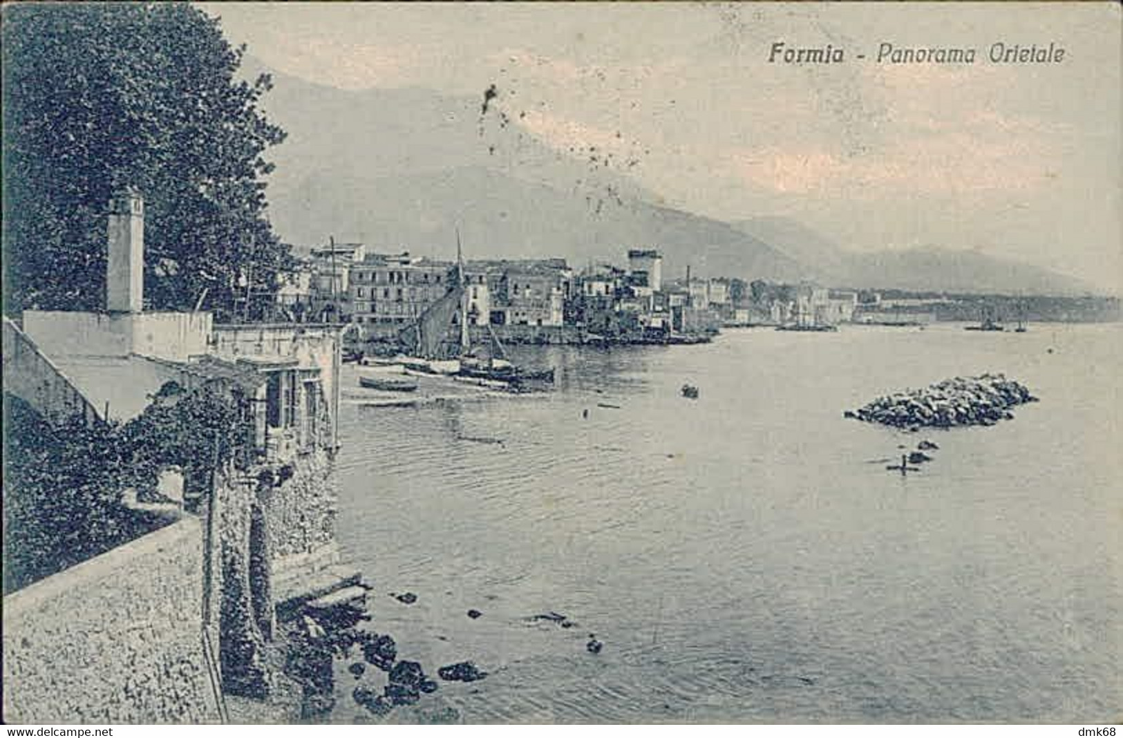 FORMIA ( LATINA ) PANORAMA ORIENTALE - EDIZIONE D'ELIA - SPEDITA 1925 (12465) - Latina