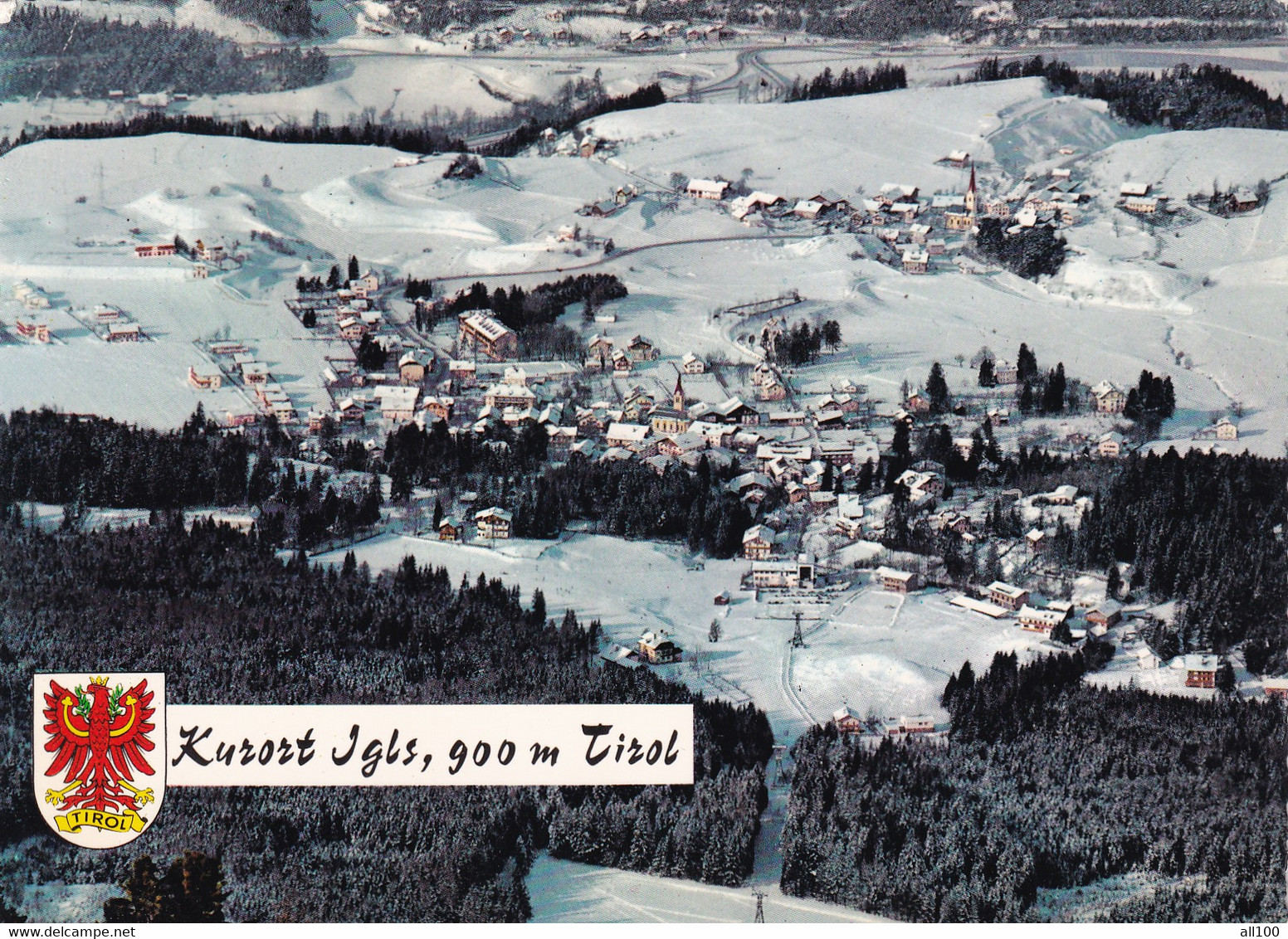 A21281 - Kurort IGLS Tirol Austria Blick Vom Patscherkofel Igls Und Vill Osterreich Post Card Unused - Igls