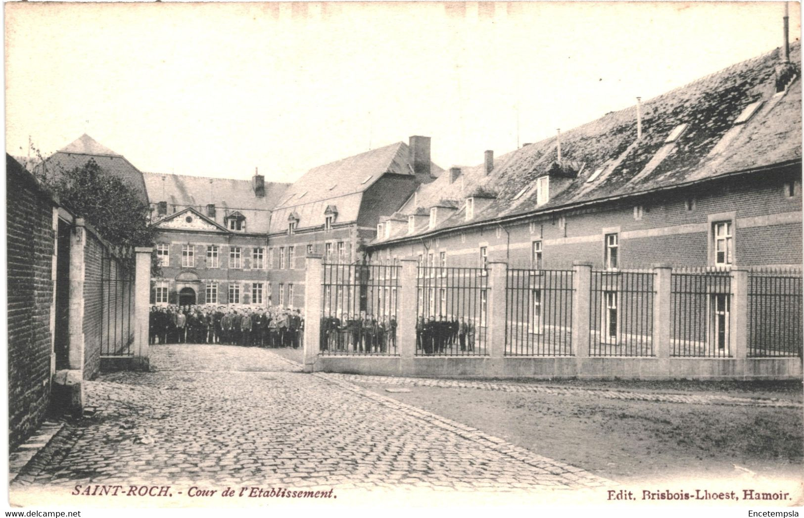 CPA Carte Postale Belgique Saint-Roch  Cour De L'établissement Début 1900 VM58752 - Ferrieres