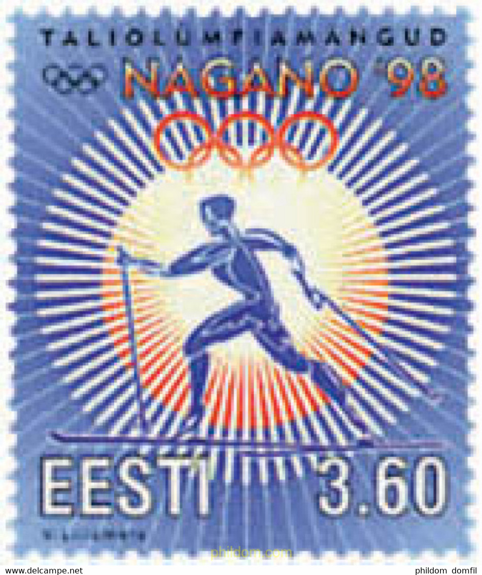 85748 MNH ESTONIA 1998 18 JUEGOS OLIMPICOS DE INVIERNO NAGANO 1998 - Invierno 1998: Nagano