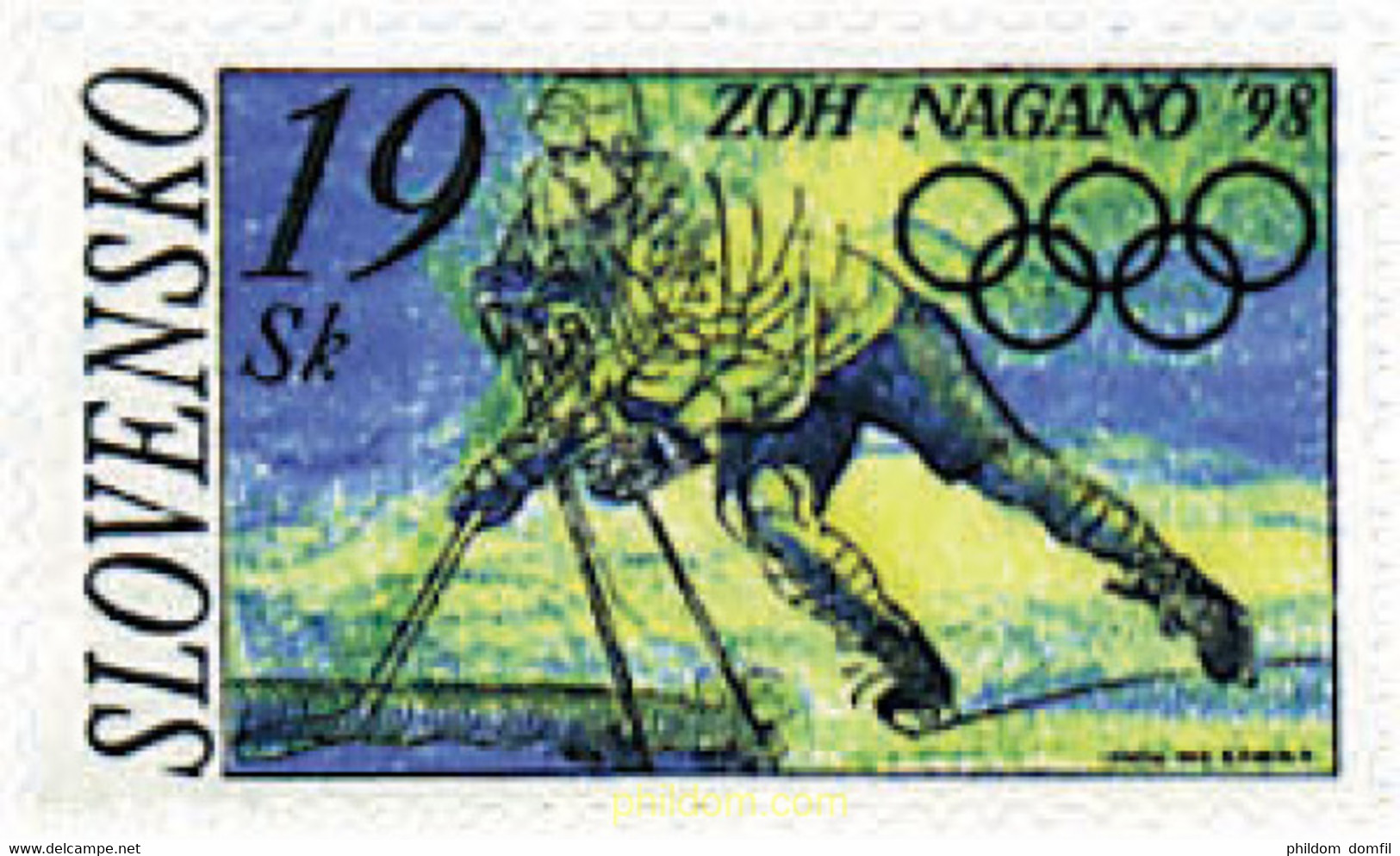 71122 MNH ESLOVAQUIA 1998 18 JUEGOS OLIMPICOS DE INVIERNO NAGANO 1998 - Inverno1998: Nagano