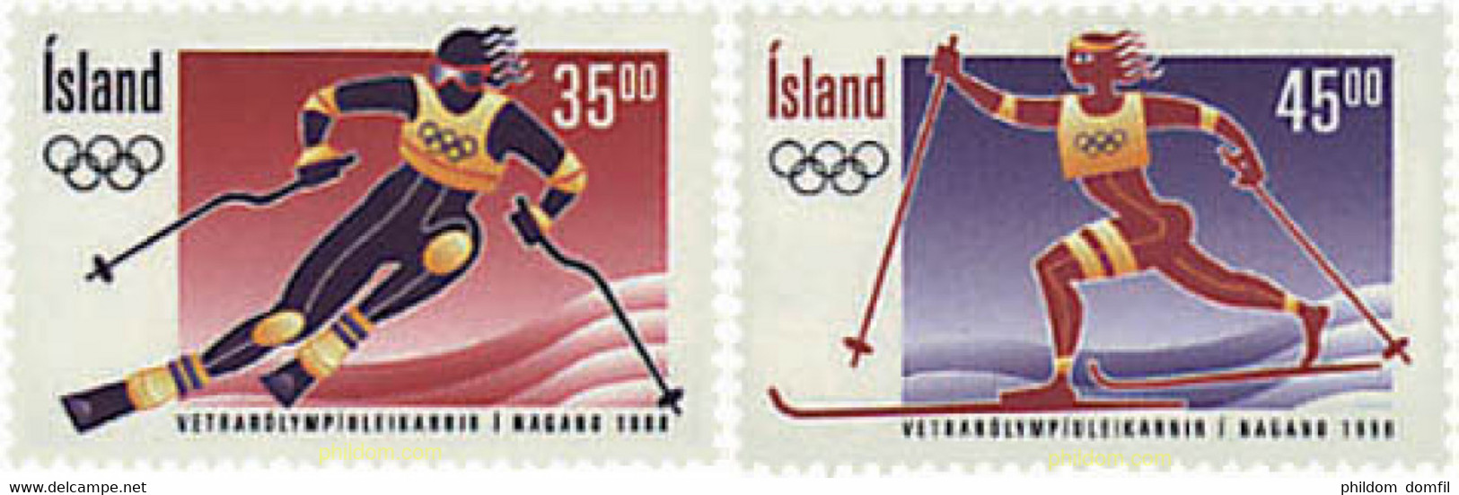 72419 MNH ISLANDIA 1998 18 JUEGOS OLIMPICOS DE INVIERNO NAGANO 1998 - Winter 1998: Nagano