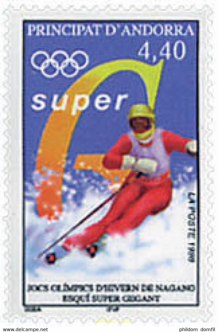 70495 MNH ANDORRA. Admón Francesa 1998 18 JUEGOS OLIMPICOS DE INVIERNO NAGANO 1998 - Invierno 1998: Nagano