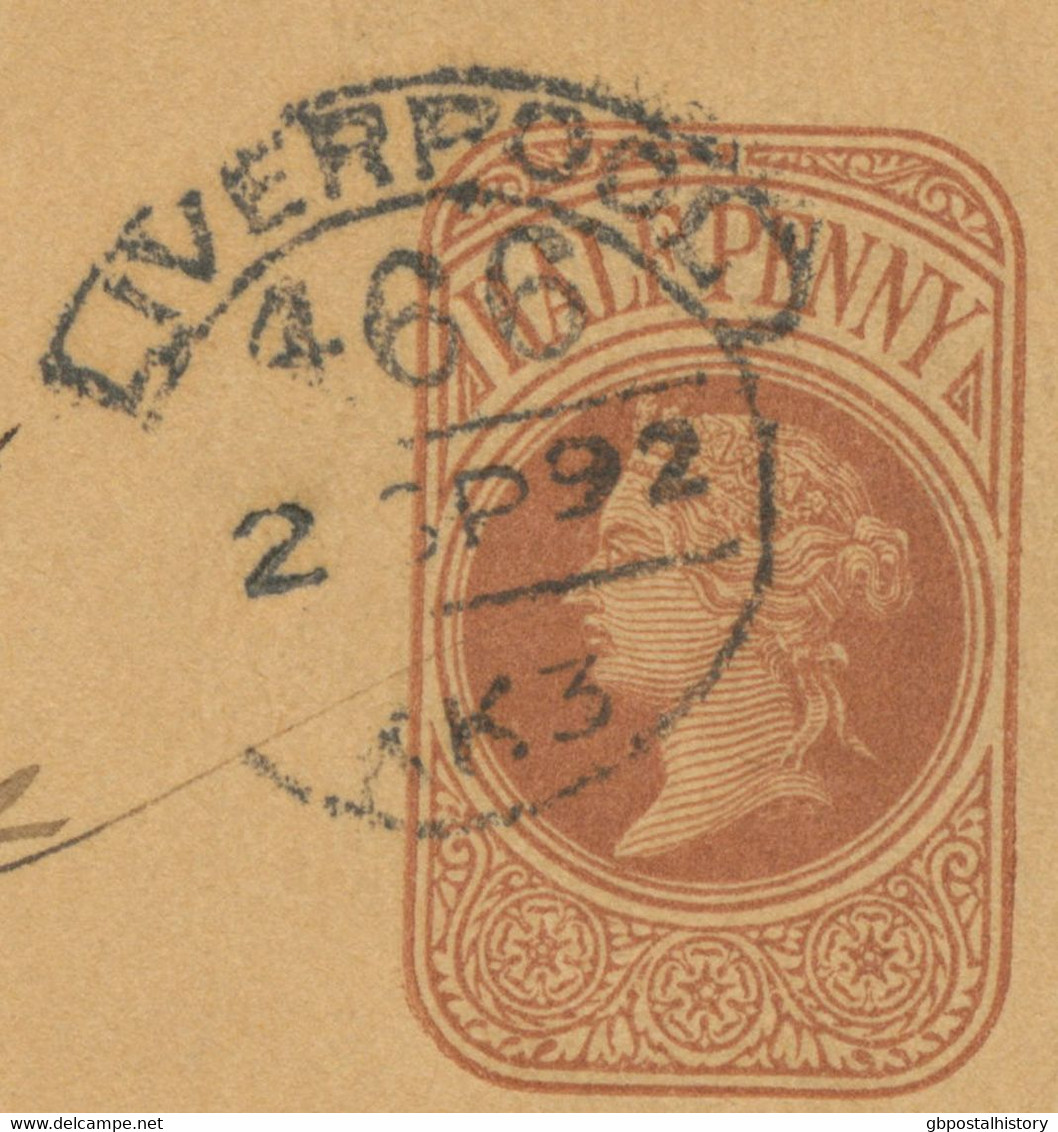 GB „LIVERPOOL / 466“ Rare Superb Hooded Circle (the Only English One With Also Numeral In It – Heavy To Find – Code „AK - Covers & Documents