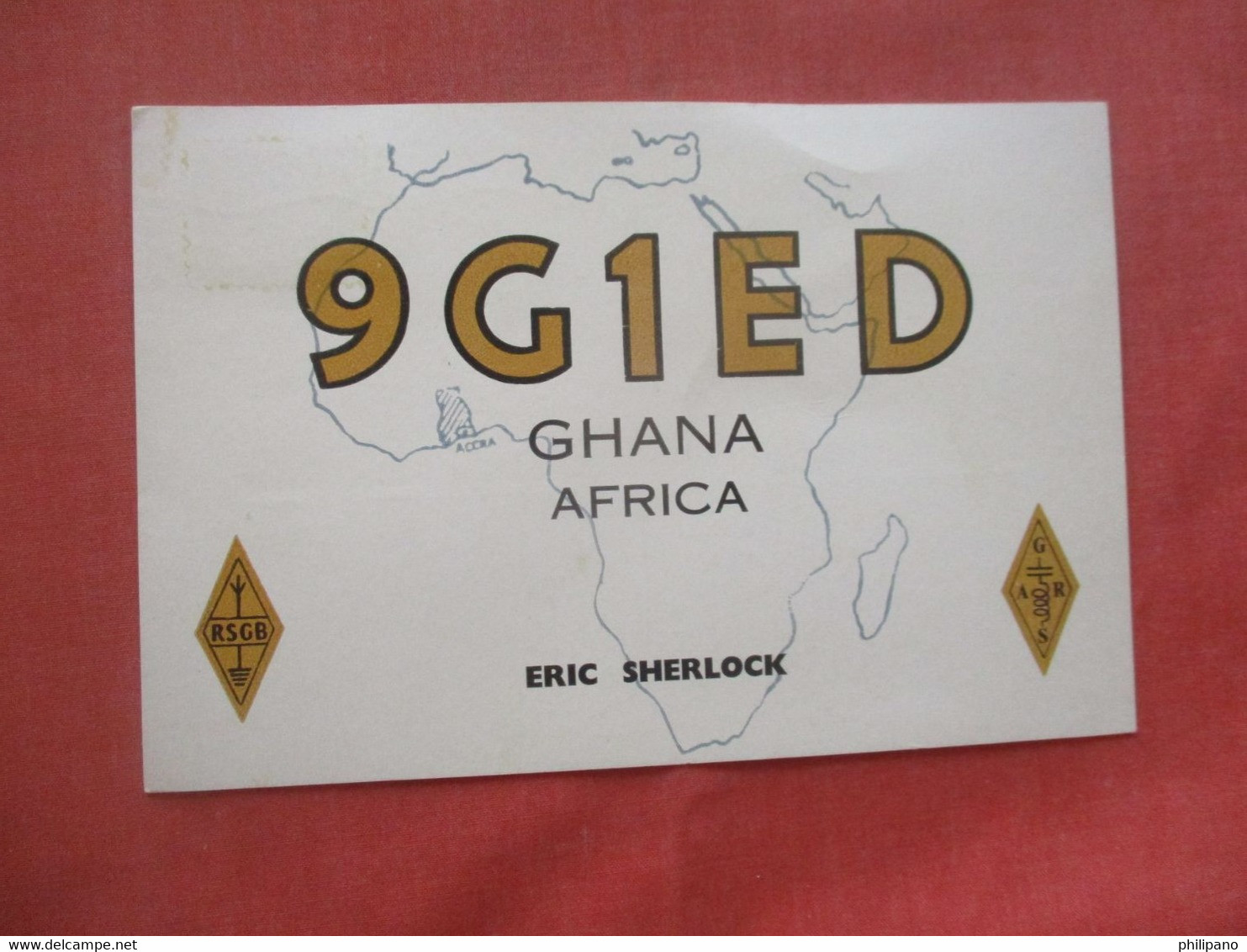 9G1ED.    Radio Card.  Africa   Ghana -   Ref 5837 - Ghana - Gold Coast