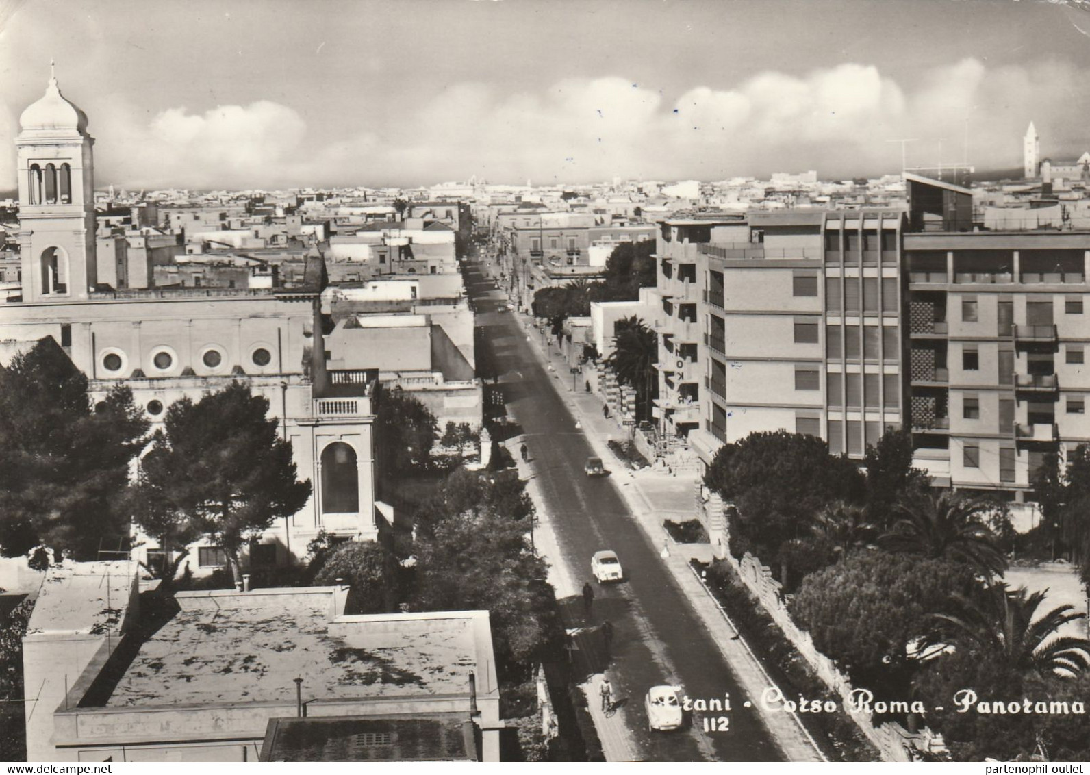 Cartolina - Postcard /  Viaggiata - Sent / Trani - Corso Roma ( Gran Formato ) - Trani