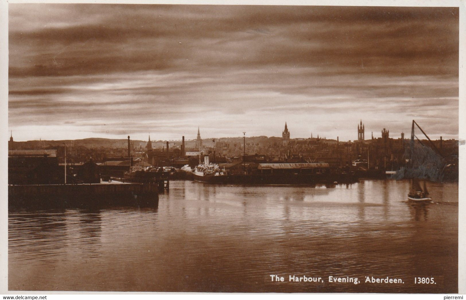 Aberdeen...  The Harbour  Evening  ...edit  Salmon Serie - Aberdeenshire