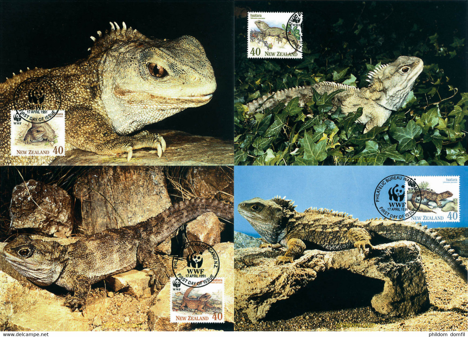 7573 MNH NUEVA ZELANDA 1991 TUATARA - Variétés Et Curiosités